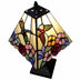 15" Tiffany Style Hummingbird Multi Flower Table Lamp - Minihomy