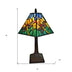 15" Tiffany Style Yellow Dragonflies Jeweled Table Lamp - Minihomy