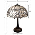 23" Stained Glass Two Light Jeweled Vintage Accent Table Lamp - Minihomy