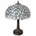 24" Stained Glass Leafy Vintage Accent Table Lamp - Minihomy