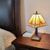 15" Tiffany Yellow and Amber Mission Style Table Lamp - Minihomy