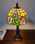 15" Tiffany Style Floral Butterfly Table Lamp - Minihomy