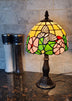 15" Tiffany Style Floral Butterfly Table Lamp - Minihomy