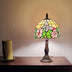 15" Tiffany Style Floral Butterfly Table Lamp - Minihomy