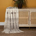 Beige Woven Wool Solid Color Reversable Throw - Minihomy