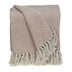 Pink Woven Cotton Solid Color Reversable Throw - Minihomy