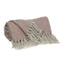 Pink Woven Cotton Solid Color Reversable Throw - Minihomy