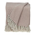 Pink Woven Cotton Solid Color Reversable Throw - Minihomy