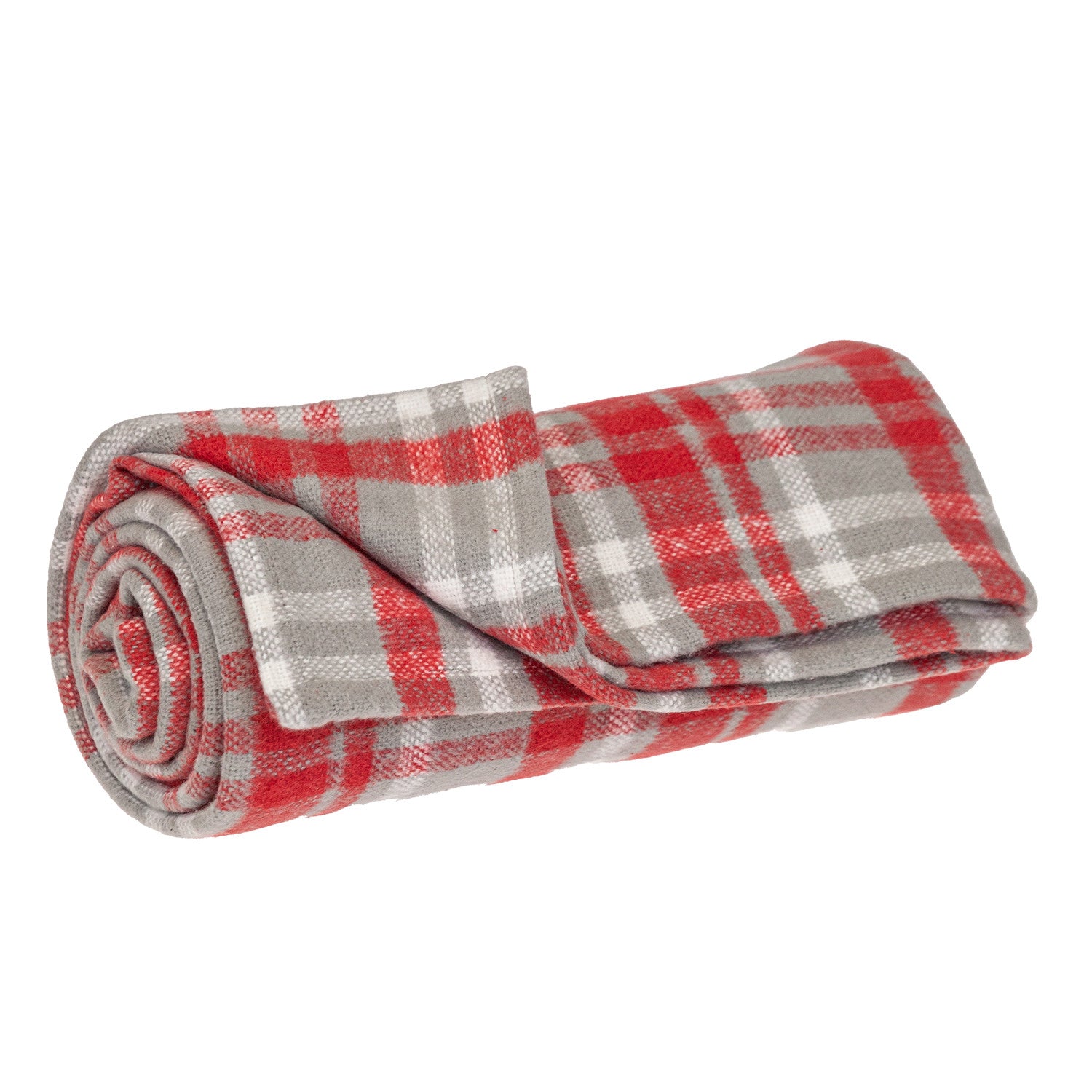 Parkland Collection Transitional Plaid Red Rectangle 50" x 65" Throw - Minihomy