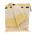 Parkland Collection Transitional Vereigated Yellow Rectangle 50" x 60" Throw - Minihomy