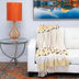 Parkland Collection Transitional Vereigated Yellow Rectangle 50" x 60" Throw - Minihomy