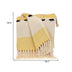 Parkland Collection Transitional Vereigated Yellow Rectangle 50" x 60" Throw - Minihomy