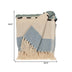 Parkland Collection Transitional Vereigated Blue Rectangle 50" x 60" Throw - Minihomy