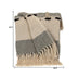 Parkland Collection Transitional Vereigated Gray Rectangle 50" x 60" Throw - Minihomy