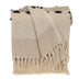 Parkland Collection Transitional Herringbone Beige Rectangle 50" x 60" Throw - Minihomy