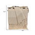 Parkland Collection Transitional Herringbone Beige Rectangle 50" x 60" Throw - Minihomy