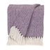 Parkland Collection Transitional Herringbone Purple Rectangle 50" x 60" Throw - Minihomy