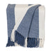 Parkland Collection Transitional Stripe Blue Rectangle 60" x 50" Throw - Minihomy