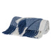 Parkland Collection Transitional Stripe Blue Rectangle 60" x 50" Throw - Minihomy