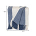 Parkland Collection Transitional Stripe Blue Rectangle 60" x 50" Throw - Minihomy