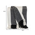 Parkland Collection Transitional Stripe Black Rectangle 60" x 50" Throw - Minihomy