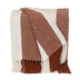 Parkland Collection Transitional Stripe Rust Rectangle 60" x 50" Throw - Minihomy