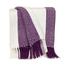 Parkland Collection Transitional Stripe Purple Rectangle 60" x 50" Throw - Minihomy