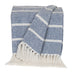 Parkland Collection Transitional Stripe Blue Rectangle 50" x 60" Throw - Minihomy