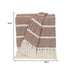 Parkland Collection Transitional Stripe Rust Rectangle 50" x 60" Throw - Minihomy