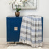 Parkland Collection Transitional Stripes Blue Rectangle 50" x 60" Throw - Minihomy