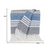 Parkland Collection Transitional Stripes Charcoal Rectangle 50" x 60" Throw - Minihomy