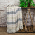 Parkland Collection Transitional Stripes Beige Rectangle 50" x 60" Throw - Minihomy