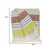 Parkland Collection Transitional Stripes Rust Rectangle 50" x 60" Throw - Minihomy