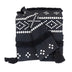 Parkland Collection Transitional Stripes and Dots Black 50" x 60" Throw - Minihomy