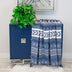 Parkland Collection Transitional Stripes and Dots Blue 50" x 60" Throw - Minihomy