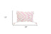 13" X 20" Pink and White Textural Abstract Throw Pillow with Tassels - Minihomy