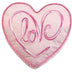 15" X 16" Pink And Rose Heart Love Throw Pillow with Embroidery - Minihomy