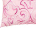 13" X 20" Pink Embroidered Damask Throw Pillow With Tassels - Minihomy