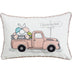 13" X 20" White and Pink  Easter Bunny Pink Truck Throw Pillow - Minihomy