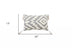 13" X 20" Grey And White Abstract Zippered Polyester Throw Pillow With Tassels - Minihomy