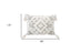 13" X 18" Grey And White Damask Zippered Polyester And Cotton Blend Throw Pillow With Tassels - Minihomy