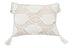 13" X 18" Beige And White Ogee Zippered Polyester And Cotton Blend Throw Pillow With Tassels - Minihomy