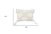 13" X 18" Beige And White Ogee Zippered Polyester And Cotton Blend Throw Pillow With Tassels - Minihomy