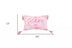 13" X 20" Pink White And Silver Abstract Zippered Polyester Throw Pillow With Tassels - Minihomy