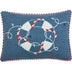 13" X 18" Blue Red And White Coastal Christmas Throw Pillow - Minihomy