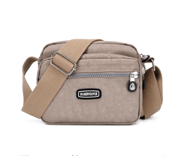 Messenger Bag Small Square Simple And Versatile Nylon Multi Compartment