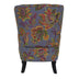 28" Grey Golden And Brown Polyester Blend Floral Arm Chair - Minihomy