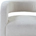 32" White Sherpa Solid Color Barrel Chair - Minihomy