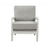 35" Gray Linen And Light Oak Solid Color Club Chair - Minihomy