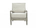 35" Beige Linen And Gray Oak Solid Color Club Chair - Minihomy